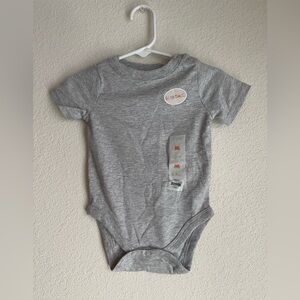 Garanimals Gray Kids One Piece Bodysuit size 6/9M-NWT